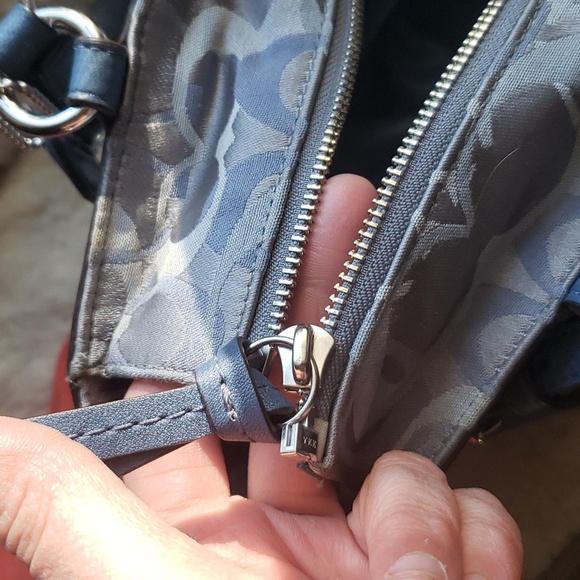 Light Blue Coach Purse - Picture 9 of 11